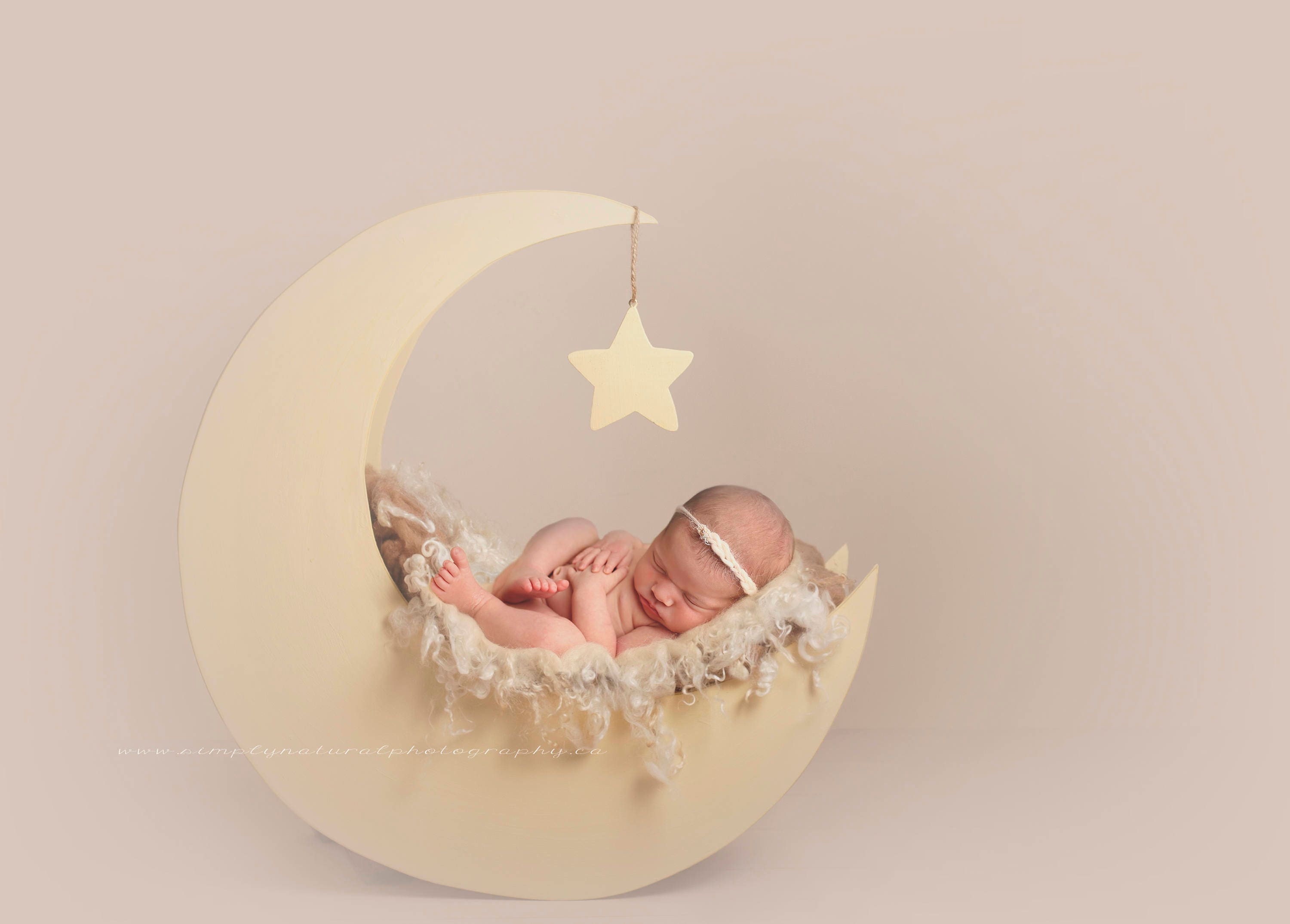 Newborn Moon Prop Digital Backdrop Newborn Digital With | Etsy