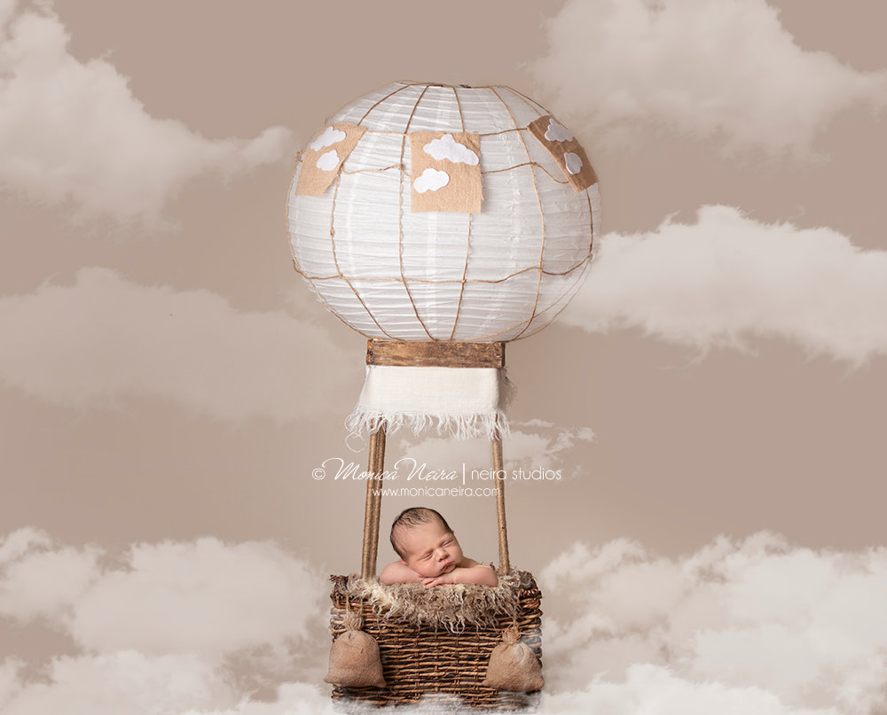Digital backdrops props newborn hot air balloon prop with etsy