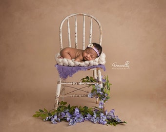 Newborn Digital Backdrop Purple Floral Chair Newborn Photography, Newborn Digital Background Newborn Digital Prop 2 files