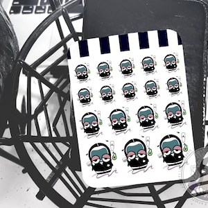 Stickers planificateur de masques de beauté