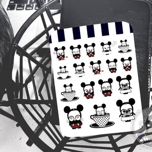Goth Chibi Vacation Days #1 - Stickers pour agenda