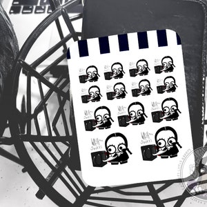 Stickers pour agenda Lavez les draps