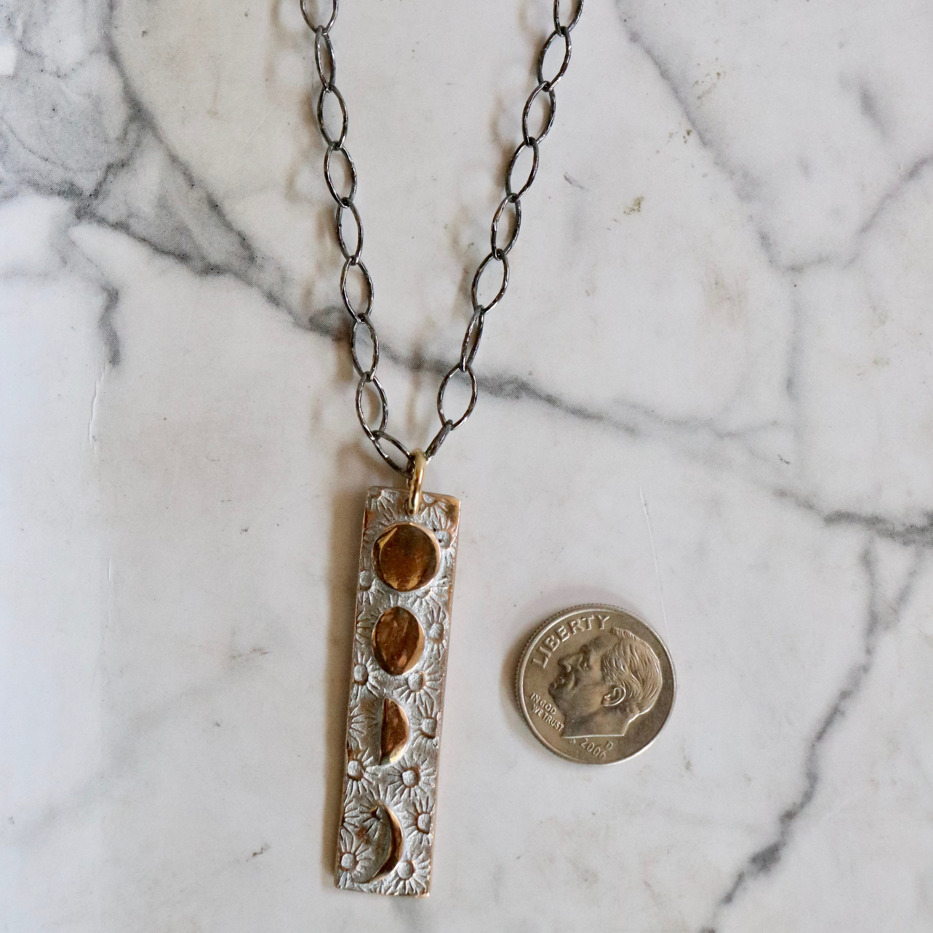 Collar Para Mujer De Plata Con Media Luna De Nácar - Plata 925
