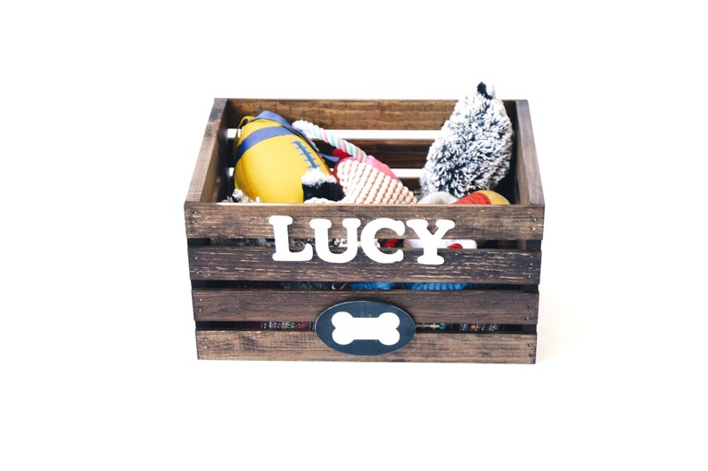 Doggy Toy Box personalized Pet Storage Dog Toy Crate Toy Etsy