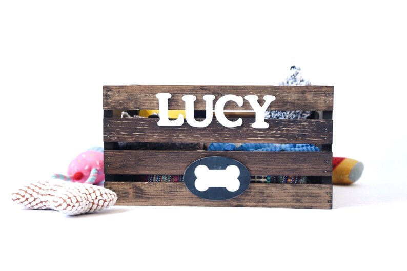 Doggy Toy Box personalized Pet Storage Dog Toy Crate Toy Etsy