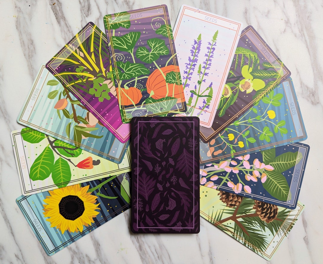 Oracle Card Spring Seeds Rabbit Seeds Bottanical Deck Expansion Pack Oracle - Etsy