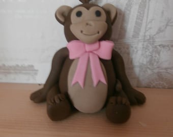 Monkey cake topper | Etsy