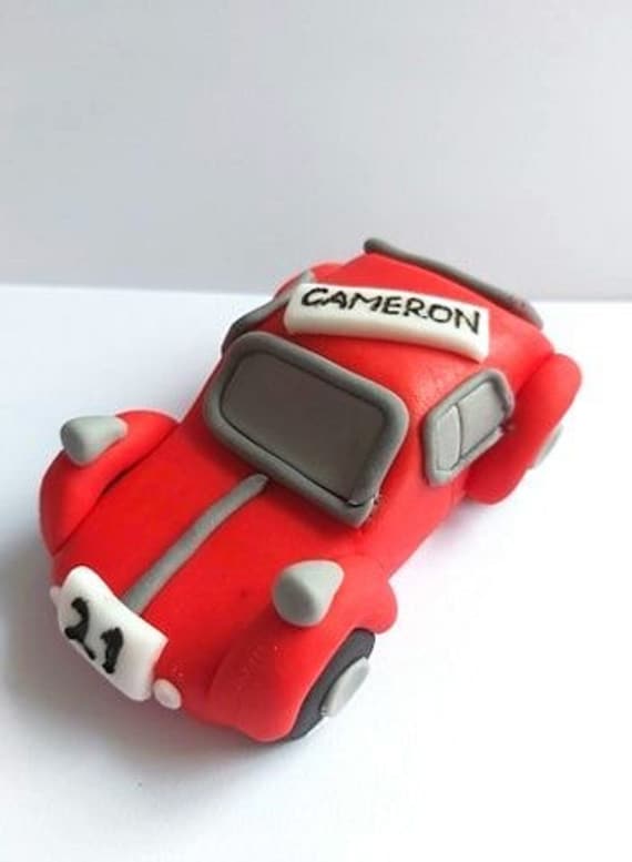 Cars Car Sugar Car Cake Decorationfondant Car Decoration -  Norway