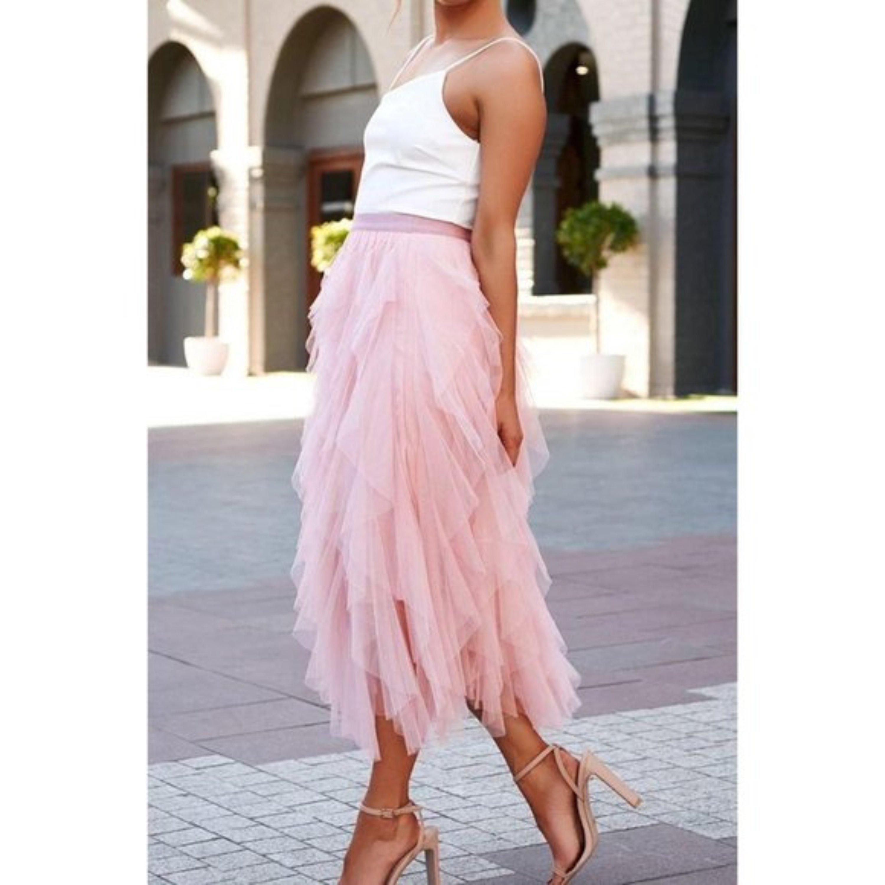 Pink Tulle Skirt - Etsy