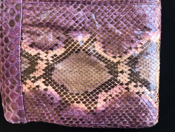 purple, snakeskin clutch/crossbody  purse - image 4