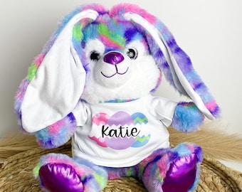 Personalized Easter Bunny, Easter Gift for Kids, Easter Basket, Custom Stuffed Bunny