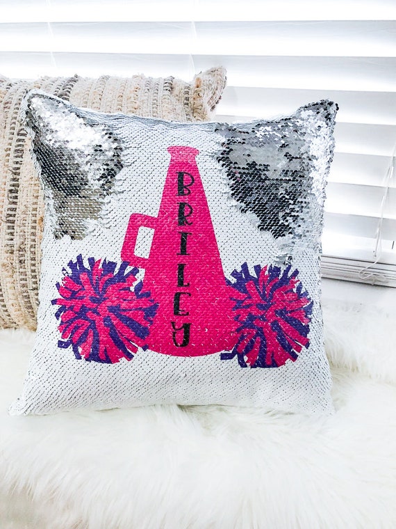 etsy personalized sequin pillow