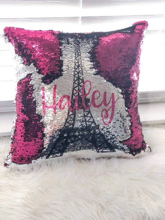 Custom Photo Magic Sequins Pillow, Sequin Picture Pillow, Glitter Pillow  With Hidden Picture