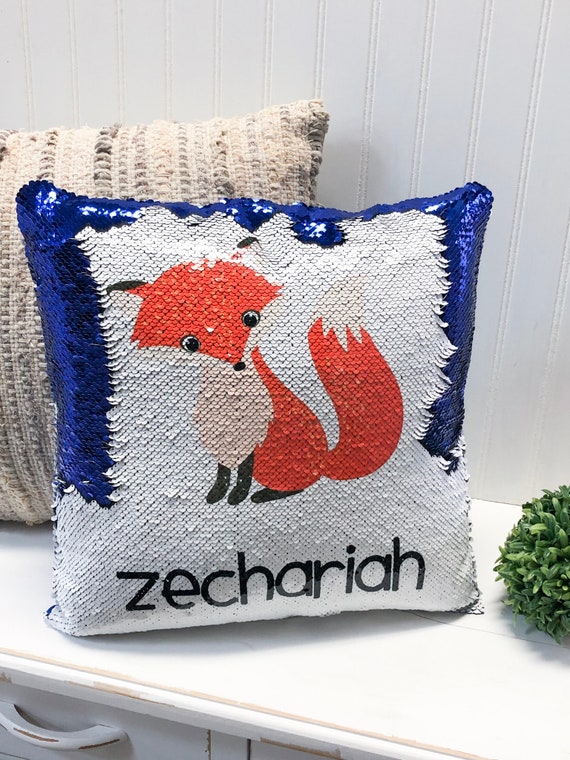 sequin pillow boy