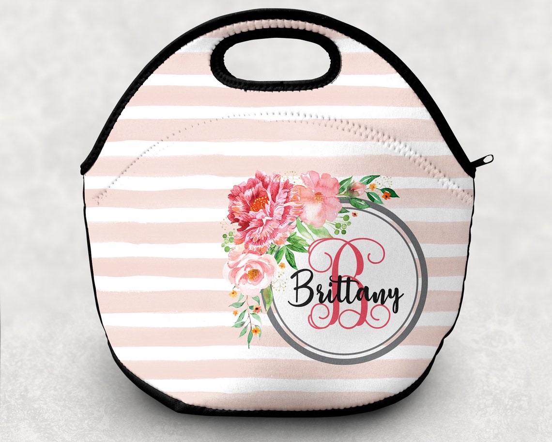 Personalized Lunch Bag Custom Lunch Tote Lunch Box Back Etsy