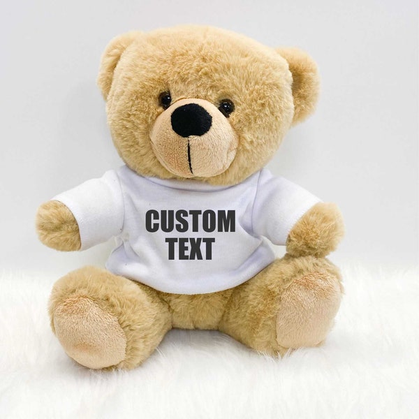 Custom Teddy Bear Tshirt - Personalized Teddy Bear - Father's Day Gift