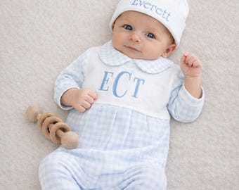 Personalized Newborn Coming Home Outfit,  Baby Shower Gift Set, Hospital Photo Outfit