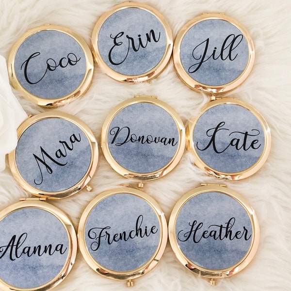 Bachlorette Party Favor - Bachlorette Party Gifts - Bridesmaid Favors - Compact Mirror Favor - Personalized Mirror