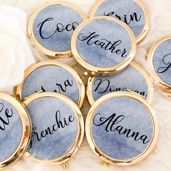 Mirror Compact Favors for Bridal Shower Etsy
