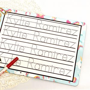 Personalized Handwriting Tracing Board, Preschool Learning Tool for Kids