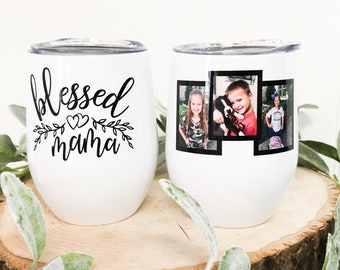 Mom Gift - Gifts for Mom - Christmas Gift for Her - Personalized Stemless Wine Glass - Teacher Gift