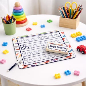 Personalized Handwriting Tracing Dry Erase Board, Birthday gift