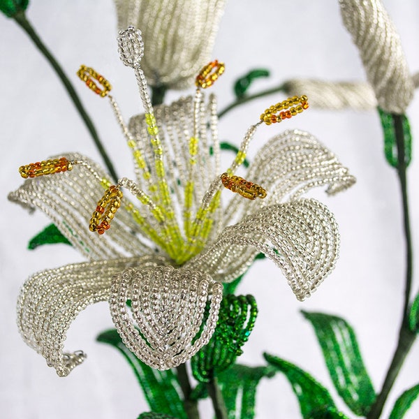 French Beaded Flower Etsy