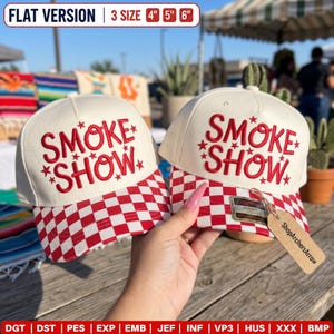 Rök Visa Hatt Broderi Fil, Sommar Trucker Hatt Fil, Sarkastiskt Citat Cap Mönster, Uttalande Humor Hatt Digital Nedladdning PES DST