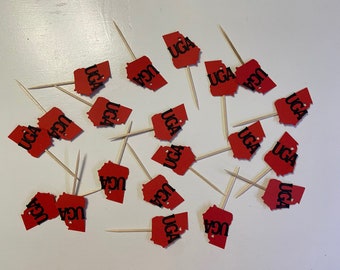 uga cupcake toppers