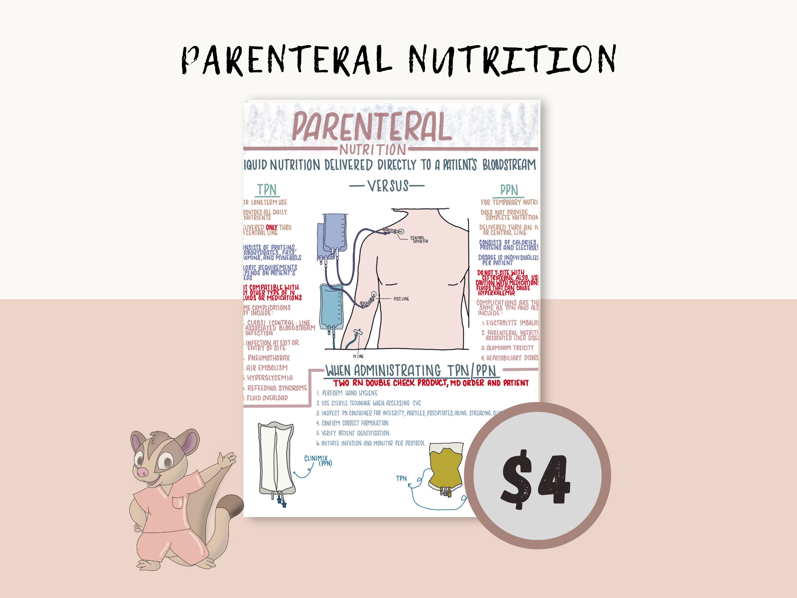 total parenteral nutrition label