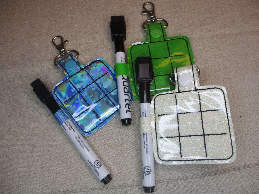 Tic Tac Toe Key Fob - Etsy