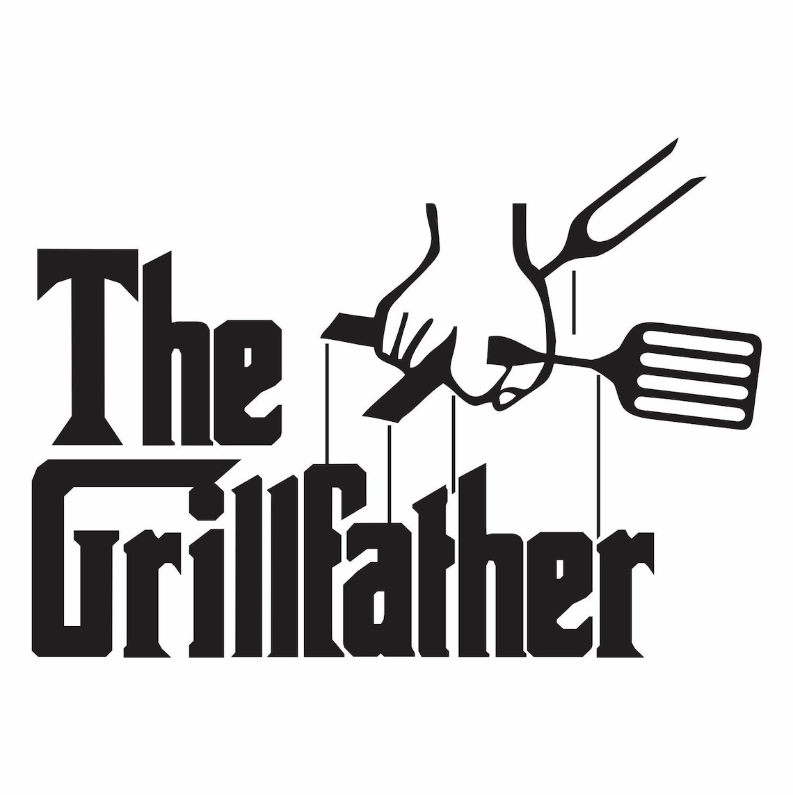The Grillfather and Codfather Svg, AI, Eps, Png, PDF Files for Vinyl