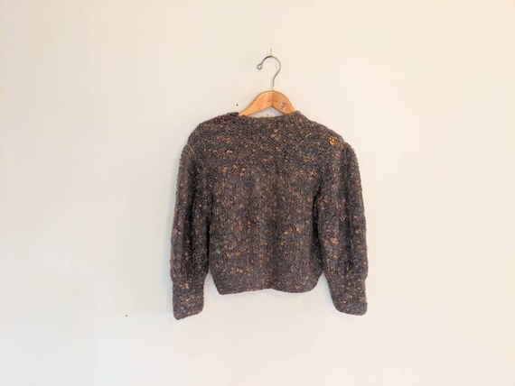 70s Vintage Hand-knit Chunky Sweater - Earthy Wool