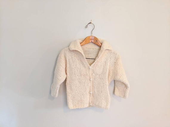 Sweater 70s Vintage Cropped Cardigan Sweater - Han