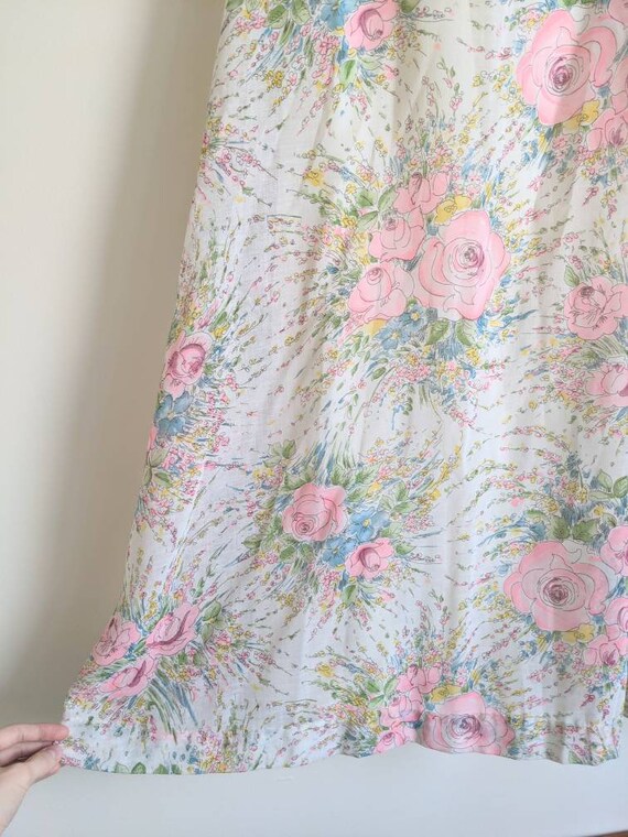 Vintage 70s Lanz Floral Maxi Halter Dress - Flowe… - image 9