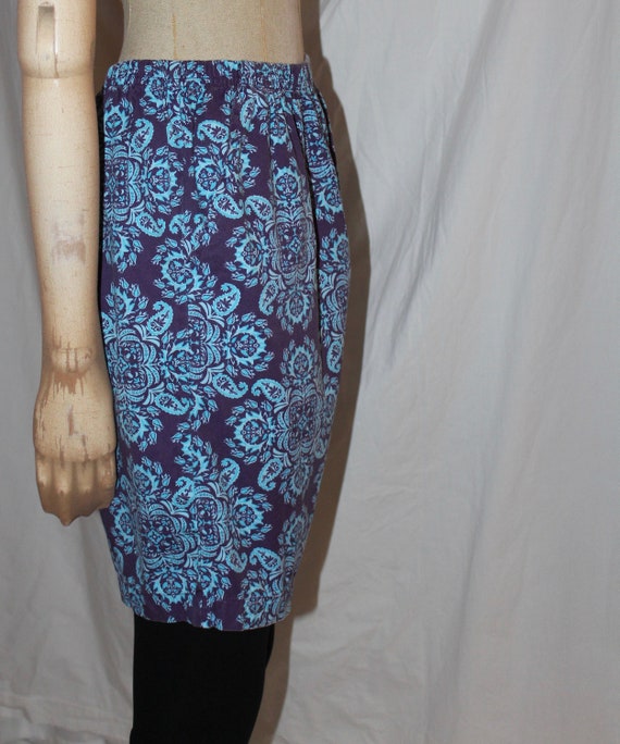 Vintage cotton shorts purple and blue Eastern Ind… - image 3