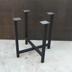 Metal Table Base Wheels, Metal Table Legs, Heavy Duty Table Base, Handmade  In USA