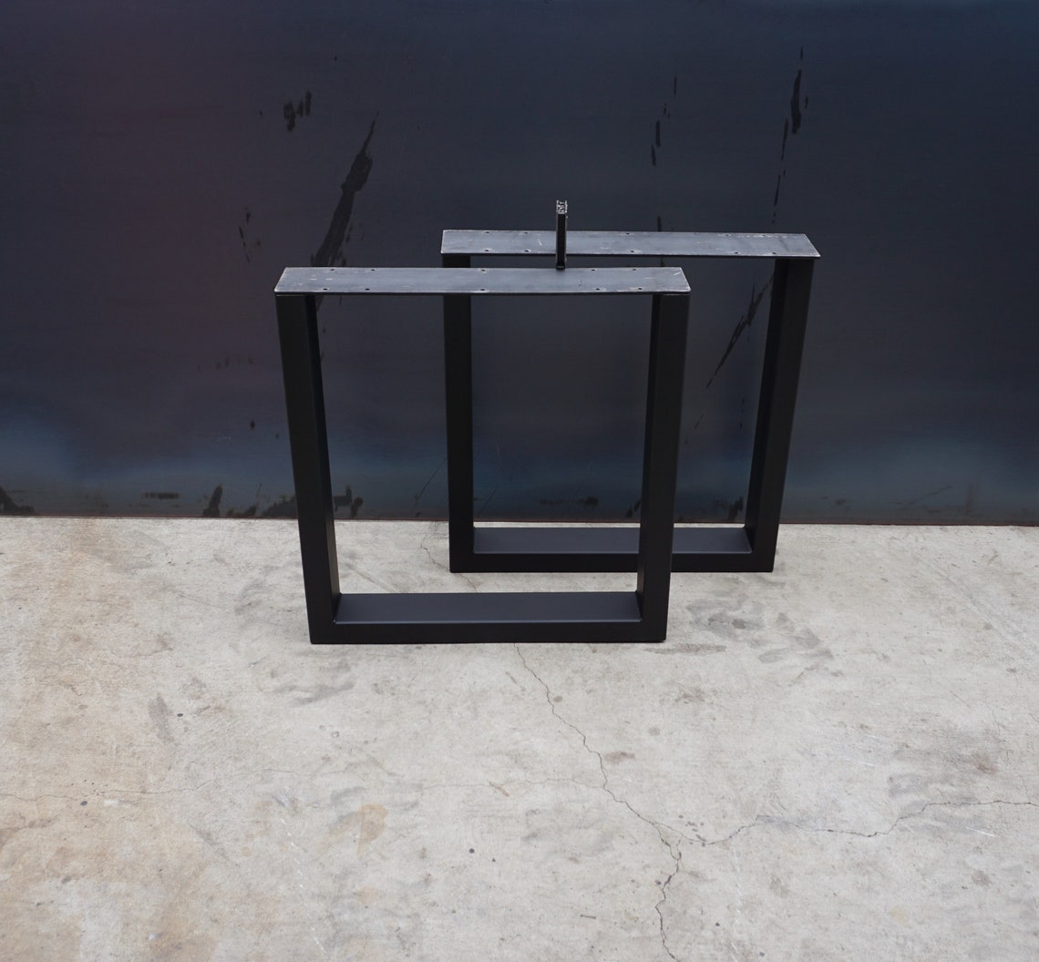 4'' X 2'' Metal Steel Iron Table Legs / Bases Etsy