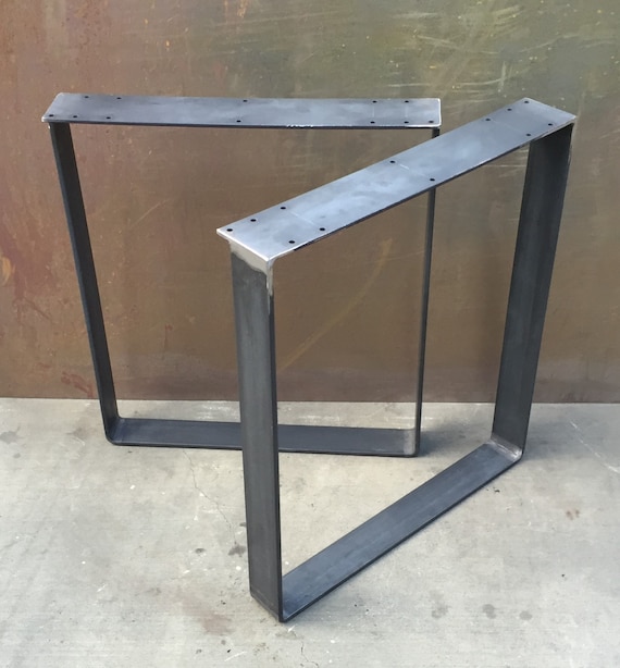 Metal table legs set of 2 Etsy