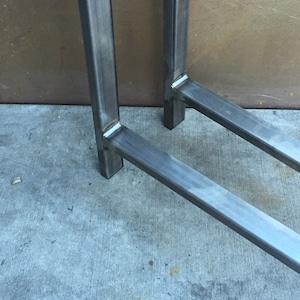 Metal table legs H set of 2, Any Size image 4