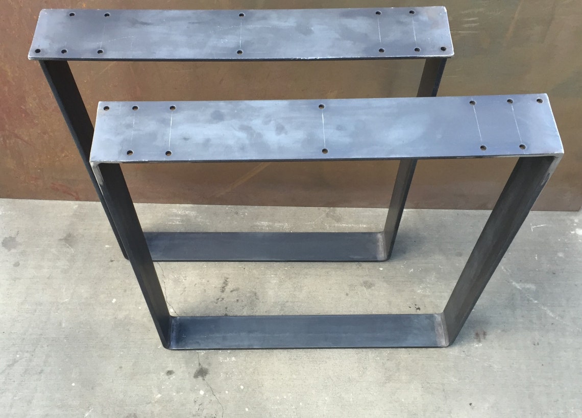 Metal table legs set of 2 Etsy