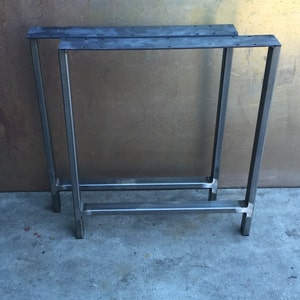 Metal table legs H set of 2, Any Size image 3