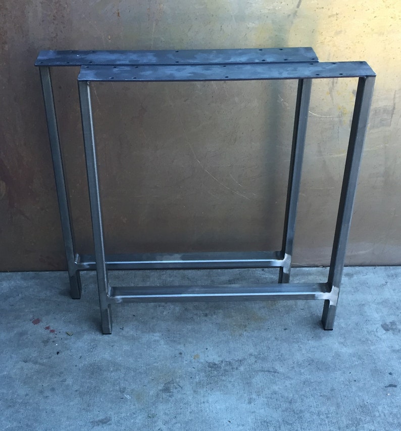 Metal table legs H set of 2, Any Size image 3