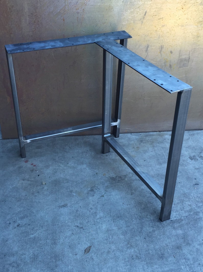 Metal table legs H set of 2, Any Size image 2