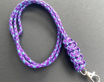 Paracord ID Lanyard Badge Holder