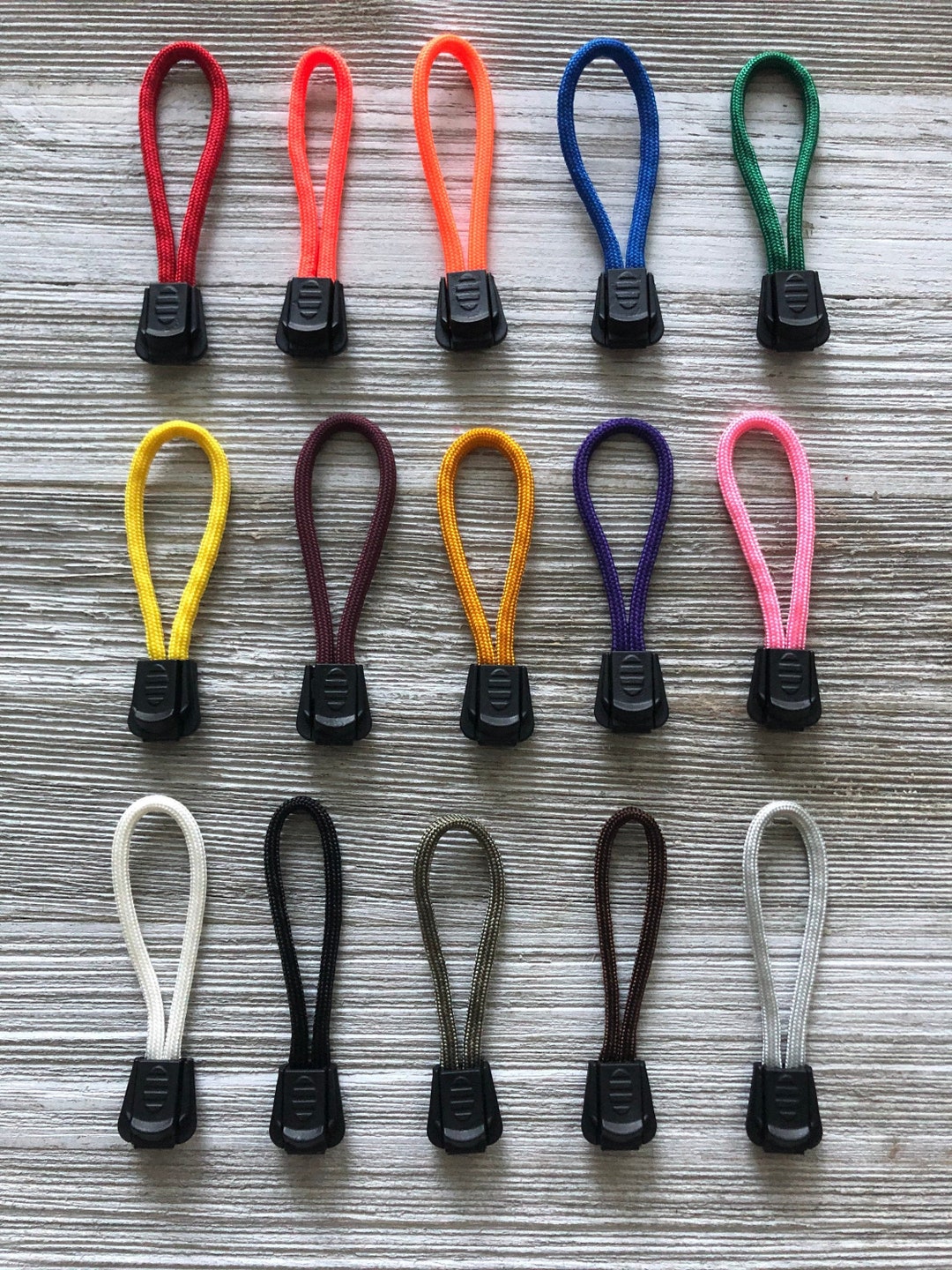 Paracord Zipper Pulls, Zipper Pull Tab, Zipper Charms, Bag Zipper Pulls