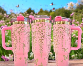 Hanging Flowers 40oz Tumbler