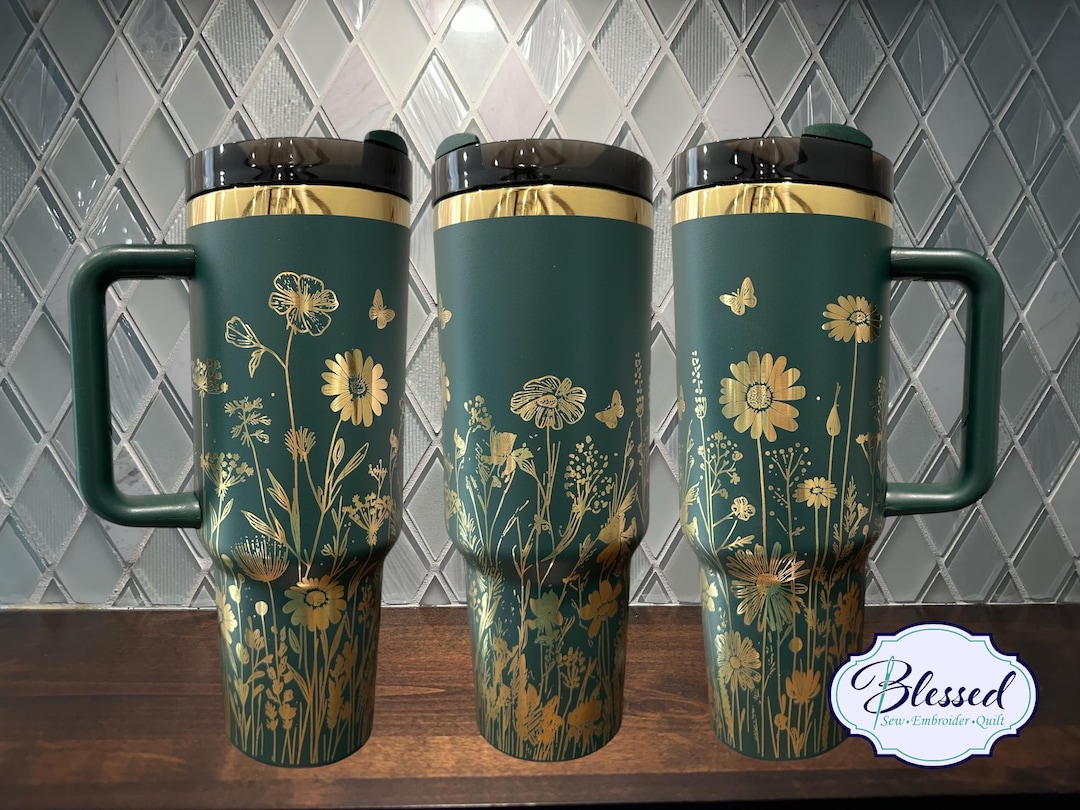 40OZ TUMBLER - BUDS & BLOOMS JADE main image 0