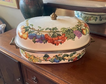 Vintage 8 Quart Aluminum Oval Roaster by Tournus France | Oval