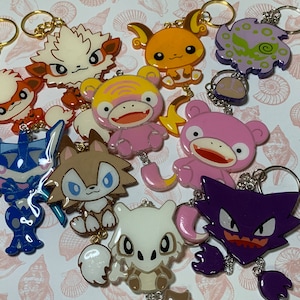 Made to Order Pocket Monster Dangle Tails Set 3 Resin Anime Cosplay Accessory